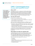 PE903 CMV: Cytomegalovirus - Information about congenital CMV