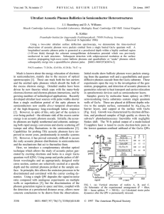 Ultrafast Acoustic Phonon Ballistics in Semiconductor Heterostructures