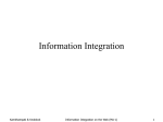Data/Information Integration/aggregation