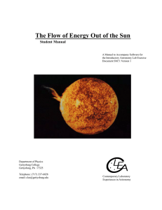 The Flow of Energy Out of the Sun