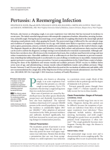 Pertussis: A Reemerging Infection