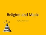 Religion and Music - Veronica Umstott`s E