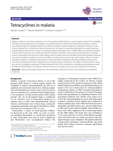 Tetracyclines in malaria | Malaria Journal | Full Text