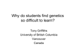 Why do students find genetics so hard to learn?