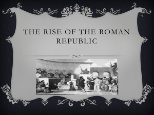 The Rise of the Roman Republic