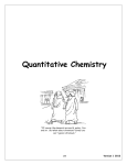 Topic 1 Quantitative Chemistry File
