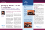 Removing the MGD Factor From Surgery A
