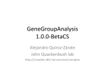 Slides Gene Group Analysis