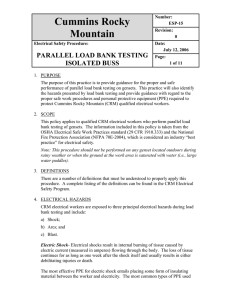 PROTECTIVE GROUNDING OF LINES AND EQUIPMENT