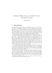 Backward Bifurcation in a Model for Vector Transmitted Disease
