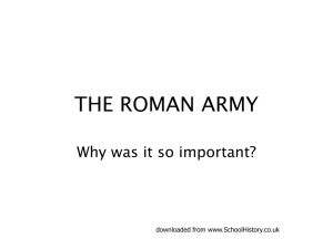 THE ROMAN ARMY