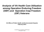 VA Health Care for Veterans of Operation Iraqi Freedom: Analysis of