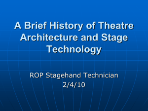 A Brief History of Theatre Architecture and Stage Technology