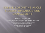 Cerebellopontine Angle Tumors: Diagnosis and Management