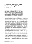 Phosphine Complexes of the Platinum Group Metals