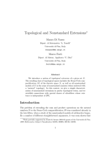 Topological and Nonstandard Extensions