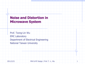Noise and Distortion in Microwave System