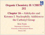 Organic Chemistry II / CHEM 252 Chapter 16