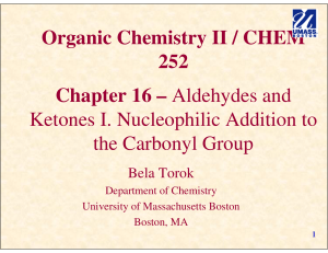 Organic Chemistry II / CHEM 252 Chapter 16