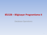 Database - Department of Computer Engineering | Anadolu University