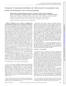 Evaluation of transmural distribution of viable muscle by - AJP