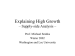Growth Models - Washington and Lee University