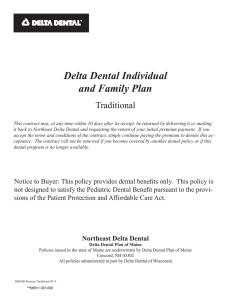 Delta Dental Individual and Family Plan