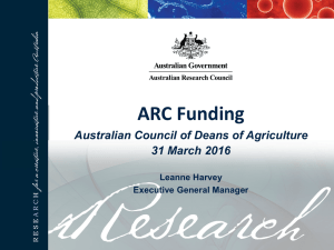 ARC Funding - Australian Research Council