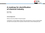 A roadmap for electrification of chemical industry
