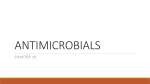 ANTIMICROBIALS 1