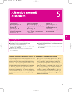 Affective (mood) disorders