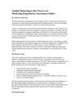 Assessments/Audits/Benchmarking Marketing/Business Development