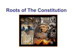 Roots of The Constitution