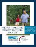 Pre/Post-Bariatric Surgery Provider Toolkit