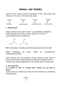 Amines and amides