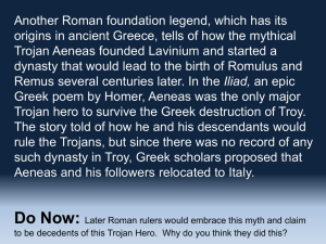 Another Roman foundation legend, which has its origins in ancient