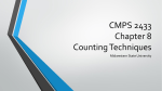 CMPS 2433 Chapter 8 Counting Techniques