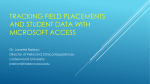 Tracking Field Placements and Student Data with Microsoft