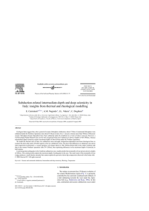 Subduction-related intermediate-depth and deep seismicity in Italy