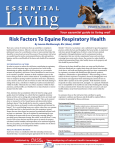 Risk Factors To Equine Respiratory Health