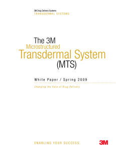 Microstructured Transdermal System