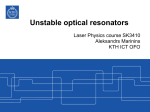 Unstable optical resonators