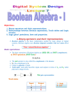 1. Binary operators and their representations