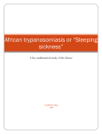 African trypanosomiasis or "Sleeping sickness"