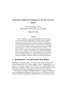 Rational Artificial Intelligence for the Greater Good - Self