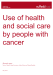Use Of Health And Social Care By People With