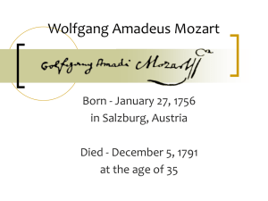 Mozart`s Death