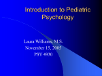 Introduction to Pediatric Psychology