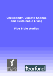 Christianity, Climate Change and Sustainable Living Five Bible studies