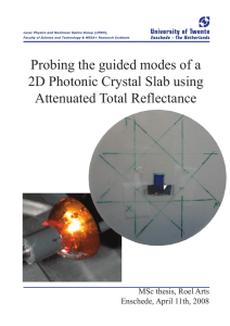 Probing the guided modes of a 2D Photonic Crystal Slab using